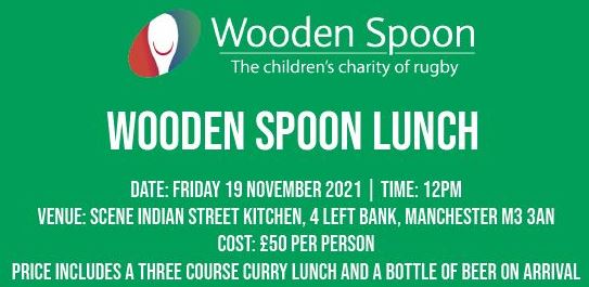 Wooden Spoon Lunch, Friday 19th November 2021